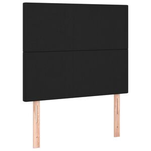 vidaXL Uzglavlje crno 80x5x118/128 cm umjetna koža