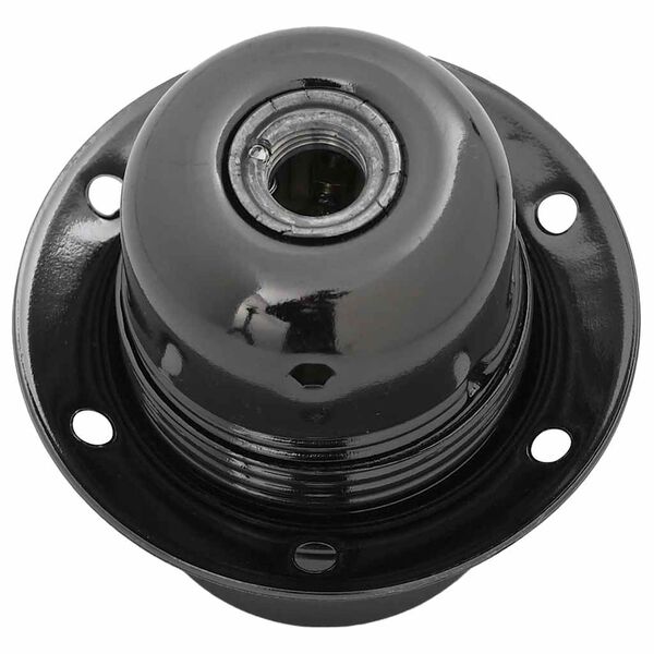 vidaXL Grla za žarulje 2 kom sjajno crna E27