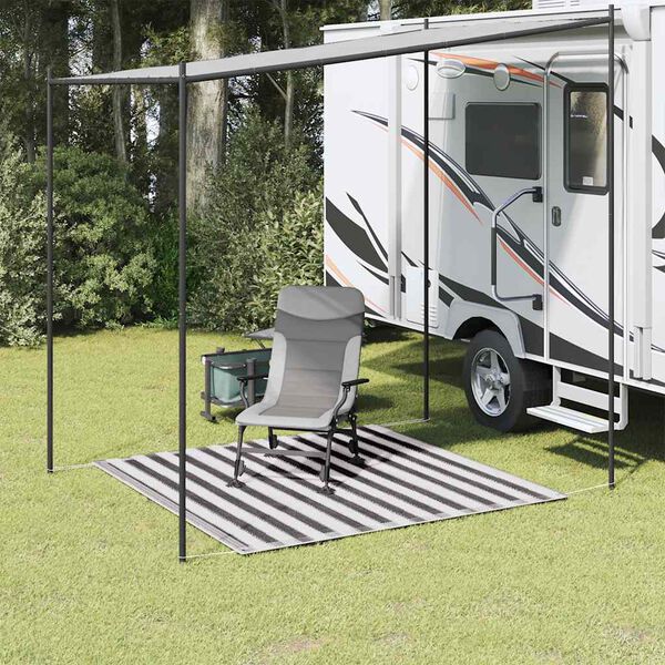 vidaXL Tepih za &scaron;ator 200 x 200 antracit i bijeli