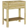 vidaXL Visoki saksija Smeđa 85,5 x 46,5 x 96 cm Impregnirana borovina