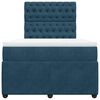 vidaXL Box spring krevet s madracem tamnoplavi 120 x 200 cm bar&scaron;unasti