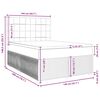 vidaXL Krevet box spring s madracem svjetlosivi 140x200 cm od tkanine