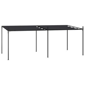 vidaXL Sjenica s pomičnim krovom 600 x 300 x 233 cm antracit
