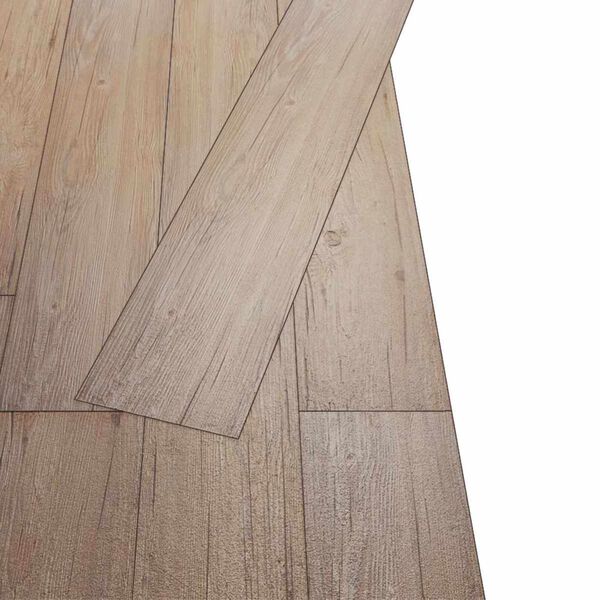 vidaXL Podne daske 36 pcs Hrast smeđi 5,02 m&sup2; PVC