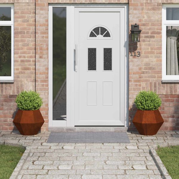 vidaXL Sadilica 2 pcs Rđa 50 x 50 x 40 cm