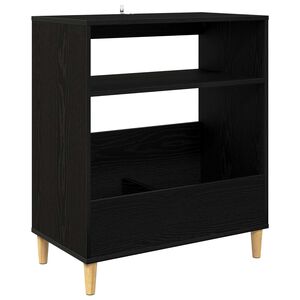 vidaXL Stalak za gramofon Crni hrast 71 x 39,5 x 83 cm