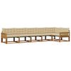 vidaXL Set vanjskih sofa s jastukom 6 pcs Prirodna i bež