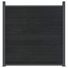 vidaXL Panel za ogradu sivi 353 x 186 cm WPC