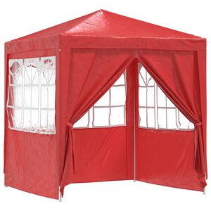 vidaXL &Scaron;ator za zabave 200 x 200 x 240 cm Crvena PE i čelik
