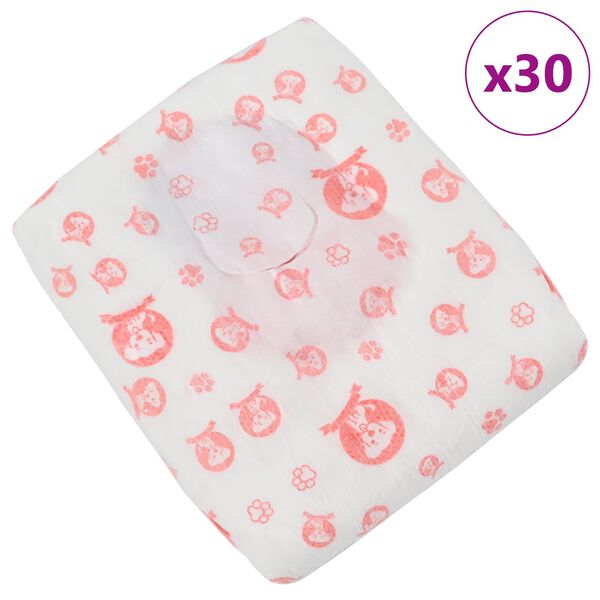 vidaXL Jednokratna pelena za pse ženke 30 pcs Bijeli M