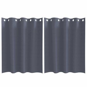 vidaXL Zavjese za blackout s prstenovima 2 pcs Antracit 140 x 140 cm