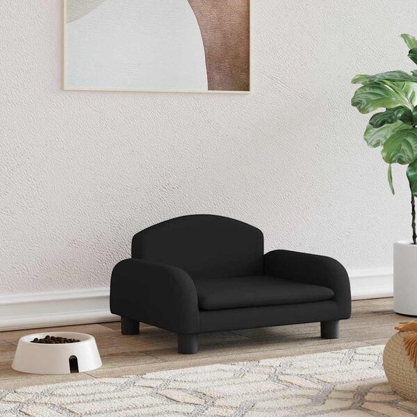 vidaXL Krevet za pse crni 50 x 40 x 30 cm od tkanine