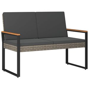 vidaXL Vanjska klupa 2 -Seater 107 x 61 x 80 cm poliratan Pravokutni