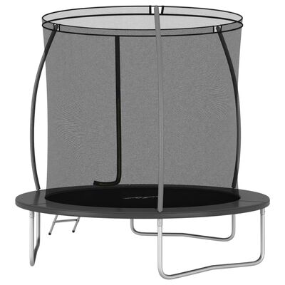 vidaXL Set trampolina okrugli 244 x 55 cm 100 kg