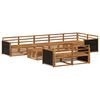 vidaXL Set vanjskih sofa 9 pcs