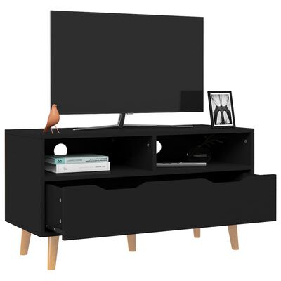 vidaXL TV ormarić crni 90 x 40 x 48,5 cm konstruirano drvo