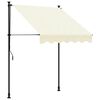 vidaXL Tenda na uvlačenje krem 150 x 150 cm od tkanine i čelika
