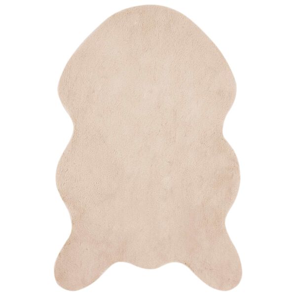 vidaXL Faux Rabbit Fur Rug Olite Sivo-smeđa 50 x 80 cm Poliester