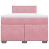 vidaXL Box spring krevet s madracem ružičasti 120 x 200 cm bar&scaron;unasti