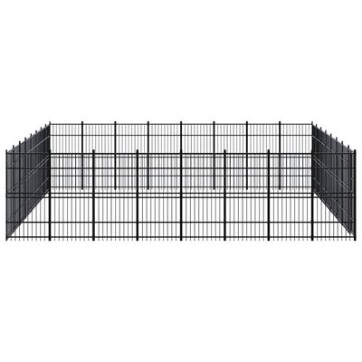 vidaXL Vanjski kavez za pse čelični 58,98 m²