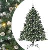 vidaXL Umjetno božićno drvce Zelena 150 cm PVC, Plastika i Čelik