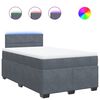 vidaXL Krevet box spring s madracem tamnosivi 120 x 190 cm bar&scaron;un