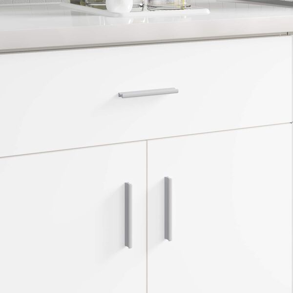 vidaXL Dr&scaron;ka Jednobojno 12 pcs Srebrno 105.7 x 7.4 x 15.5 mm Aluminij