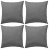 vidaXL Vrtni jastuci 4 kom 45 x 45 cm sivi