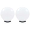 vidaXL LED kuglasta svjetiljka 2 kom 25 cm PMMA