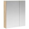 vidaXL Kupaonski ormar s ogledalom Sonoma hrast 60 x 14,5 x 70 cm