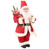 vidaXL Figura Djed Božićnjak Crvena 30 cm Poliester