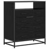vidaXL Ormar s ladicama 4-Ladica Crni hrast 70 x 41 x 83,5 cm