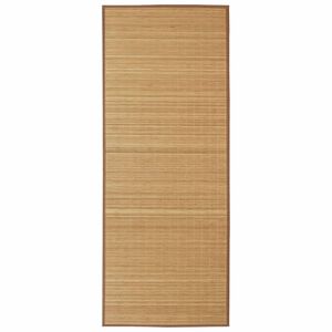 Pravokutni tepih od smeđeg bambusa 80 x 200 cm