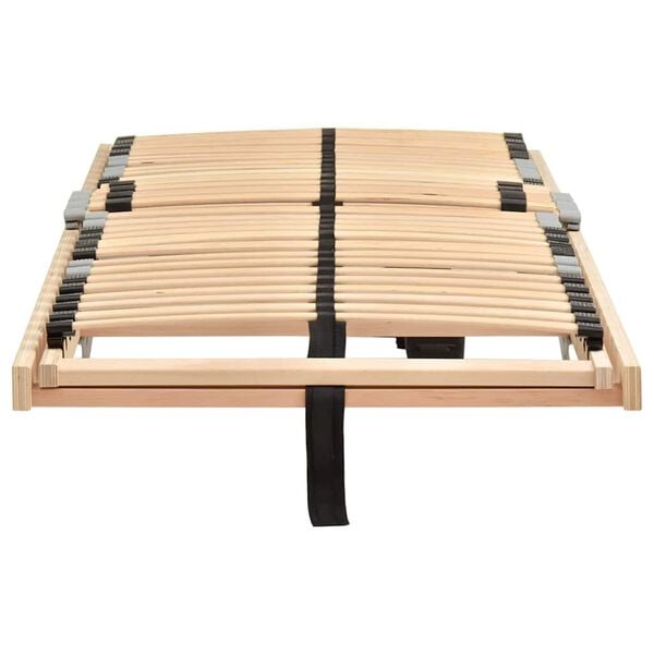 vidaXL Ležaj s letvicama Smeđa 80 x 190 cm Čvrsto drvo bukve