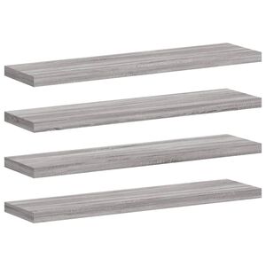 vidaXL Zidne police 4 kom boja hrasta 40x10x1,5 cm konstruirano drvo