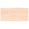 vidaXL Stolna ploča 80x40x(2-4) cm od hrastovine sa živim rubom