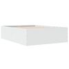 vidaXL Okvir za krevet bijela 140x190 cm konstruirano drvo