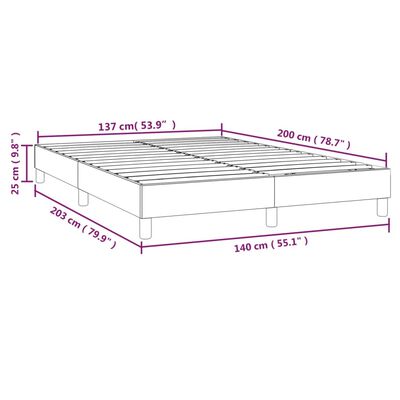 vidaXL Okvir za krevet ružičasti 140x200 cm baršunasti