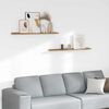 vidaXL Polica na zidu 2 pcs Smeđa 100 x 9 x 3 cm Konstruirano drvo