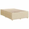 vidaXL Krevet box spring s madracem krem 120 x 190 cm od tkanine