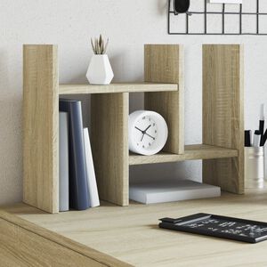 vidaXL Organizator za stol boja hrasta 34,5 x 15,5 x 35,5 cm drveni