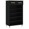 vidaXL Ormarić za cipele crni 60 x 35 x 105 cm od konstruiranog drva