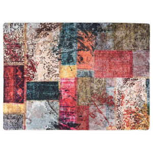 vidaXL Perivi tepih s patchworkom 120 x 180 cm raznobojni