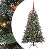 vidaXL Umjetno božićno drvce Zelena 120 cm PVC, Plastika i Čelik