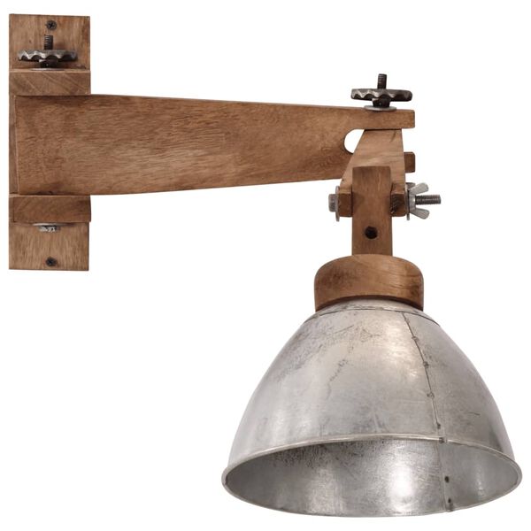 vidaXL Zidna svjetiljka 25 W vintage srebrna E27