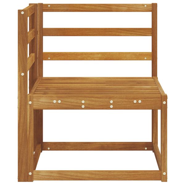 vidaXL Vanjski kutni kauč Čvrsto drvo akacije Prirodna 63 x 63 x 73 cm