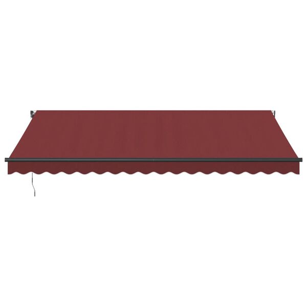 vidaXL Tenda na automatsko uvlačenje bordo 450 x 350 cm