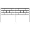 vidaXL Metalno uzglavlje crno 160 cm