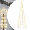 vidaXL LED božićno drvce sa &scaron;iljcima 570 LED toplo bijelo 300 cm