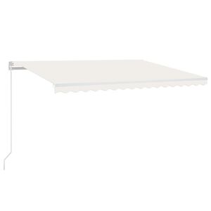 vidaXL Tenda na ručno uvlačenje 450 x 350 cm krem